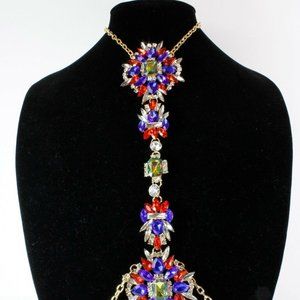 LA Fatima Blue Multi-Color Collier Crystal Jewelry